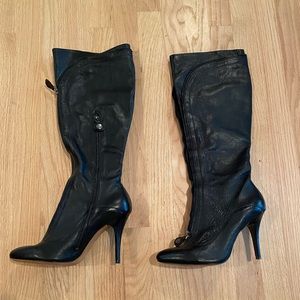 Modern vintage knee high heels never been worn